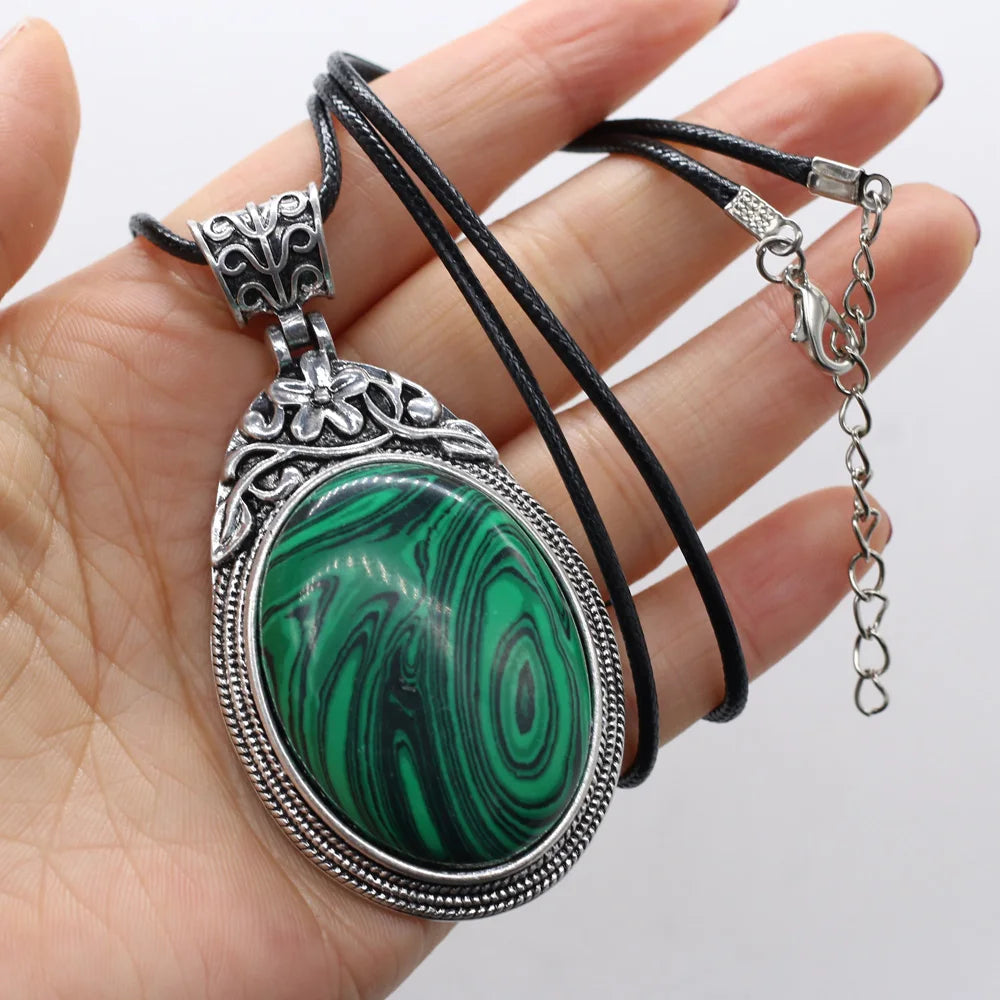 Elevate Your Style with Our Stunning Oval Crystal Opal Necklace - Perfect for Fashion Lovers & Reiki Healing! 💎✨