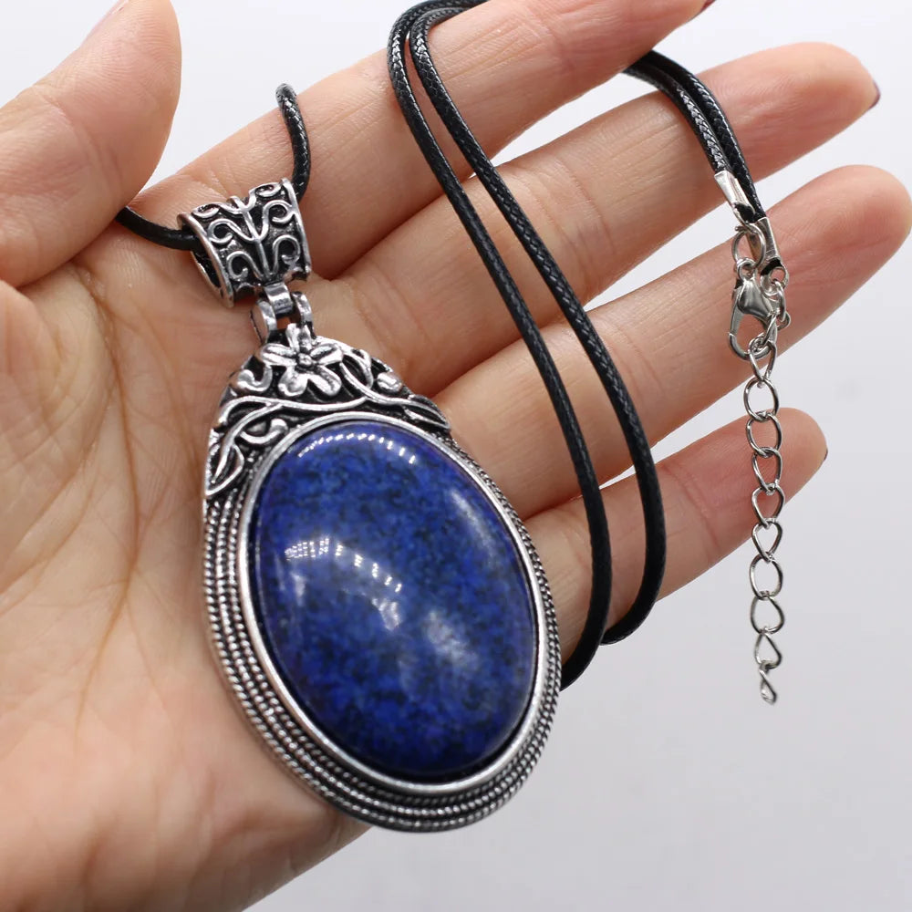 Elevate Your Style with Our Stunning Oval Crystal Opal Necklace - Perfect for Fashion Lovers & Reiki Healing! πβ¨ #VintageVibes #JewelryGoals