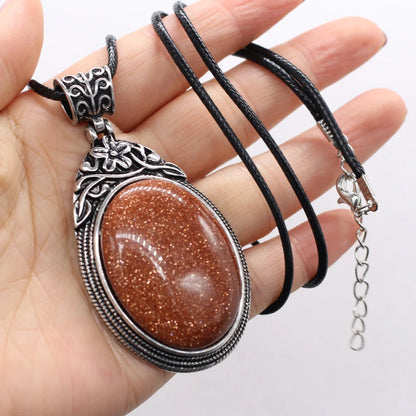 Elevate Your Style with Our Stunning Oval Crystal Opal Necklace - Perfect for Fashion Lovers &amp; Reiki Healing! 💎✨ 