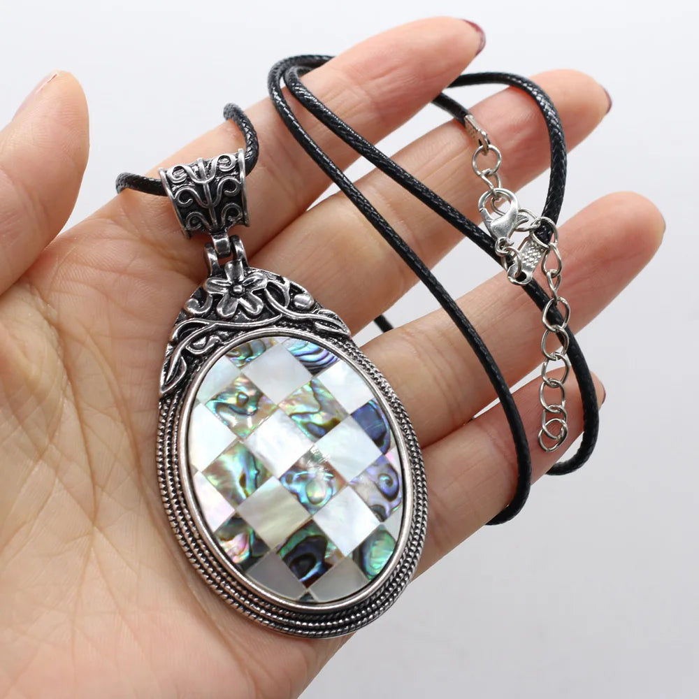 Elevate Your Style with Our Stunning Oval Crystal Opal Necklace - Perfect for Fashion Lovers &amp; Reiki Healing! 💎✨ 