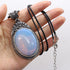 Elevate Your Style with Our Stunning Oval Crystal Opal Necklace - Perfect for Fashion Lovers & Reiki Healing! 💎✨ 