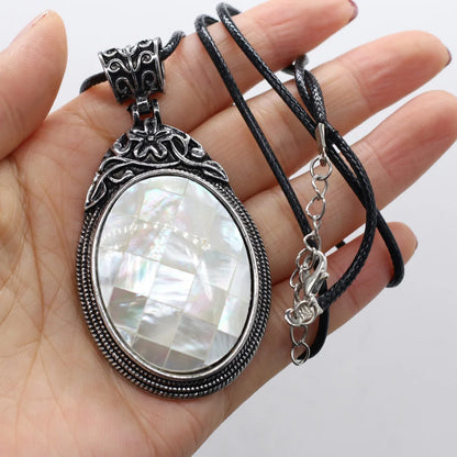 Elevate Your Style with Our Stunning Oval Crystal Opal Necklace - Perfect for Fashion Lovers &amp; Reiki Healing! 💎✨ 